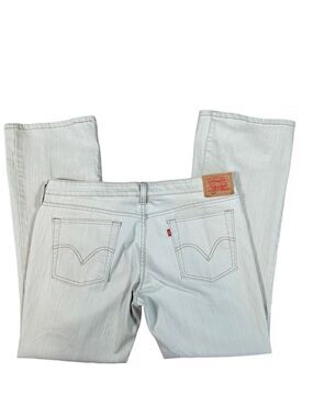vintage y2k levi’s 518 super low rise bootcut stretch flared leg khaki jeans 17